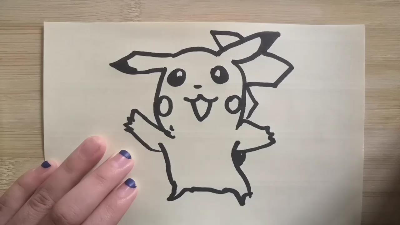 皮卡丘的简笔画如何画？