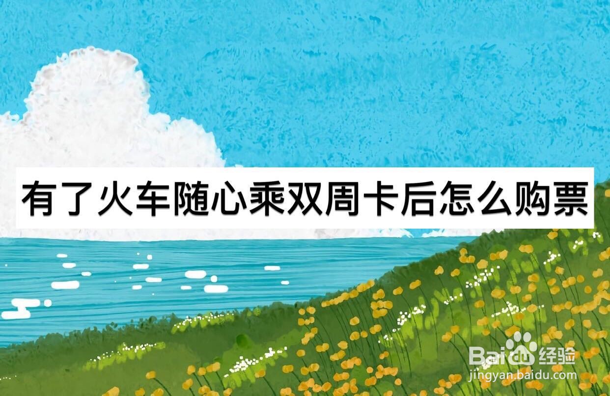 有了火车随心乘双周卡后怎么购票