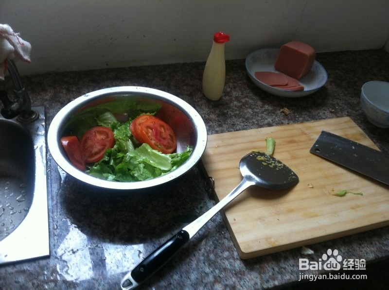 教你一分钟搞定汉堡包营养早餐