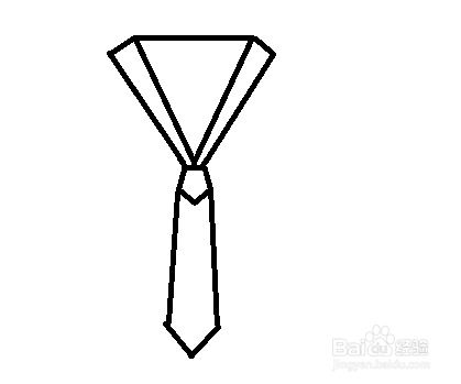 简笔画-领带的简笔画如何画