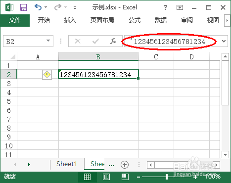 Excel2013如何输入0开头的序列和身份证号
