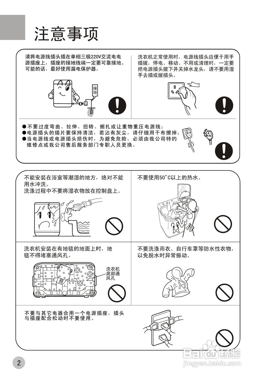 海尔双桶洗衣机XPB60-21S型使用说明书