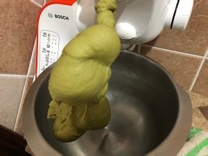 抹茶豆沙吐司的做法
