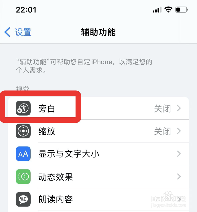 苹果在哪设置单一导览样式