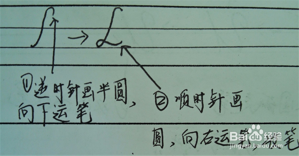 如何手写圆体英文字母系列之“Ll”