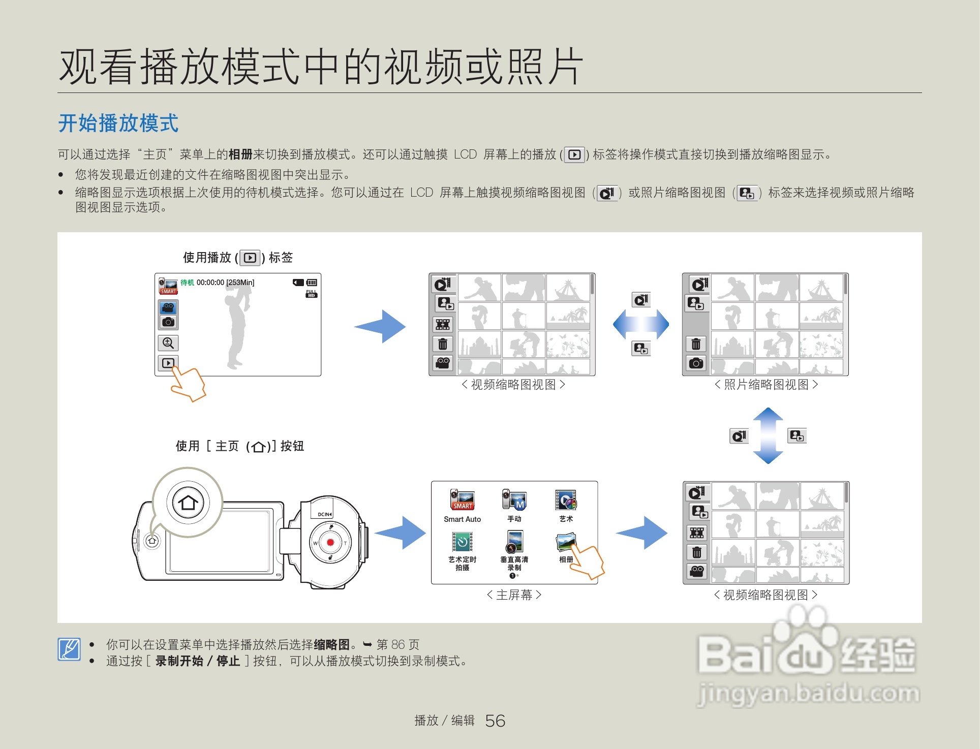 三星HMX-Q200TP高清晰数码摄像机使用说明书:[6]