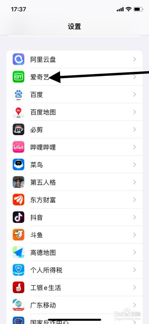 iPhone怎样关闭“爱奇艺”app使用无线数据