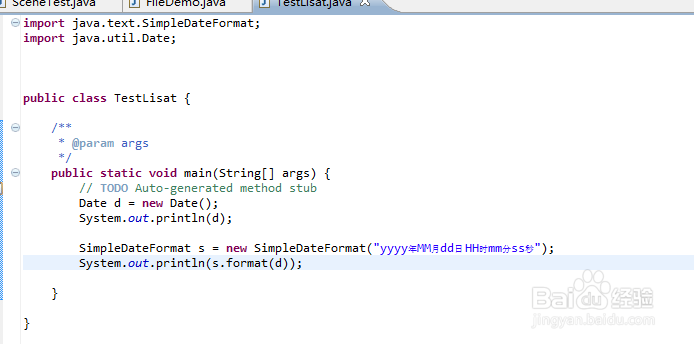 java使用 Date和SimpleDateFormat 类