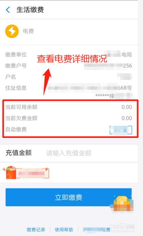 支付宝如何查看电费使用详细情况？