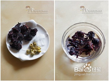 补血养颜的洛神菊花茶