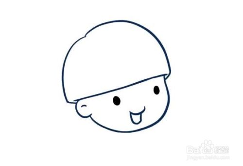 锅盖头男孩怎么画