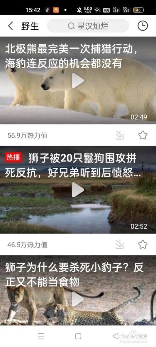 百搜视频怎样查看野生频道