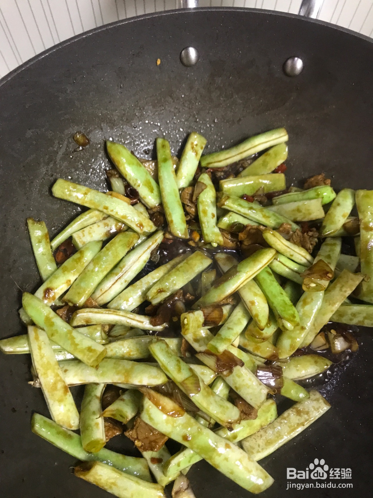 豆角焖面的做法