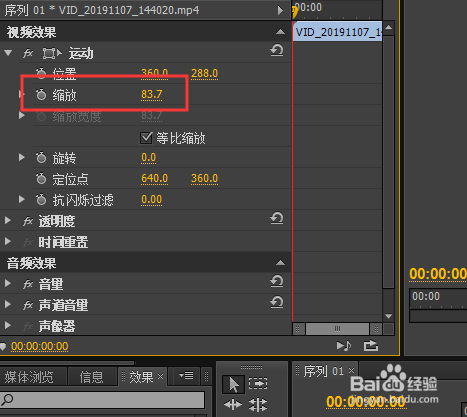 pr怎么将视频变小