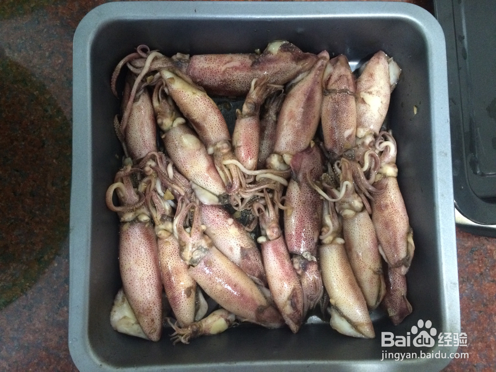 南澳小鱿鱼吃法③:蜜汁烤鱿鱼