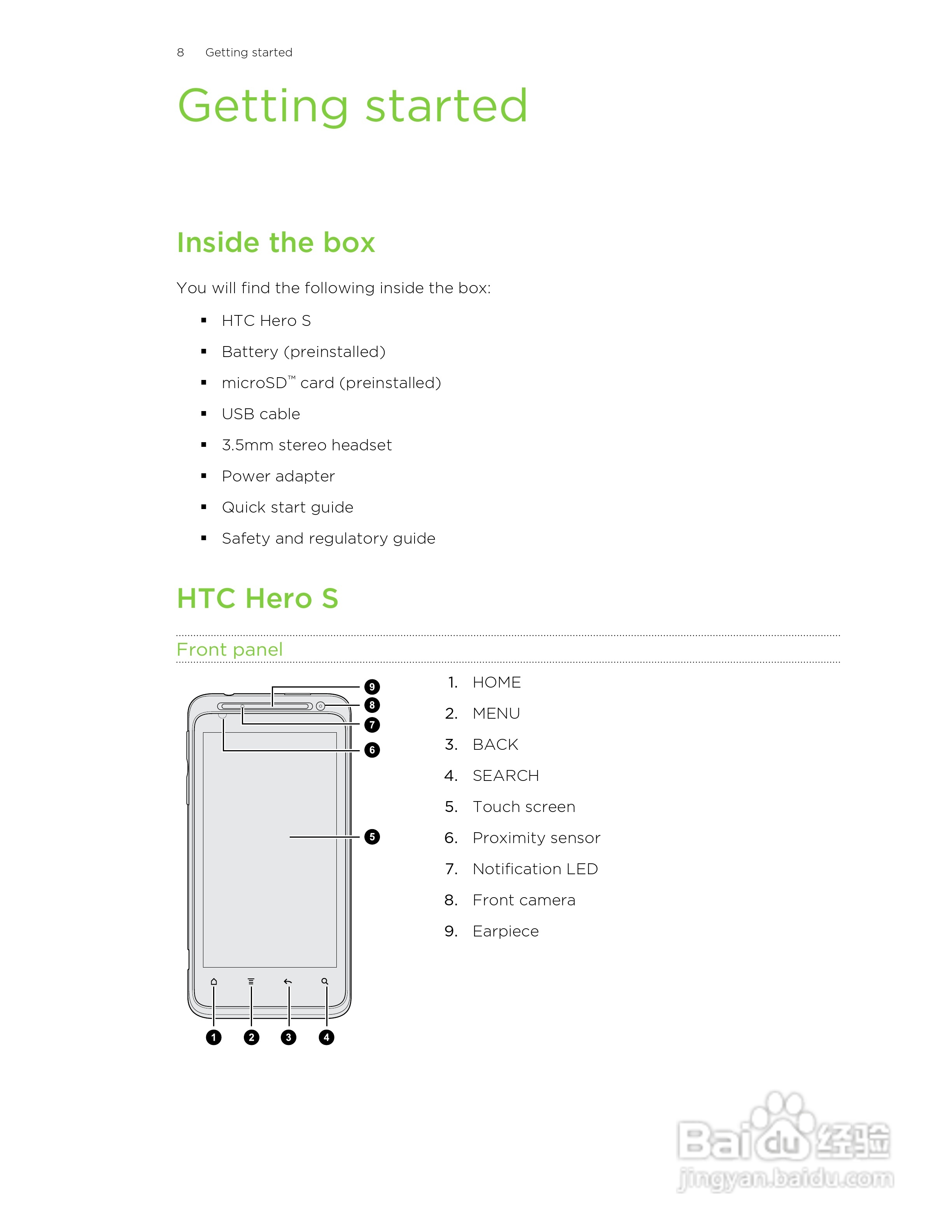 多普达HTC Hero S手机说明书:[1]