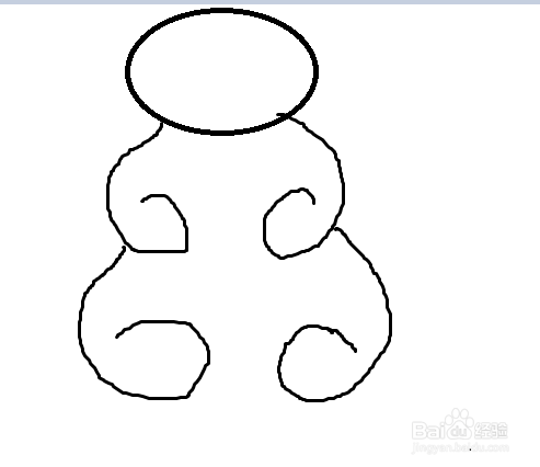 小熊最简单画法。