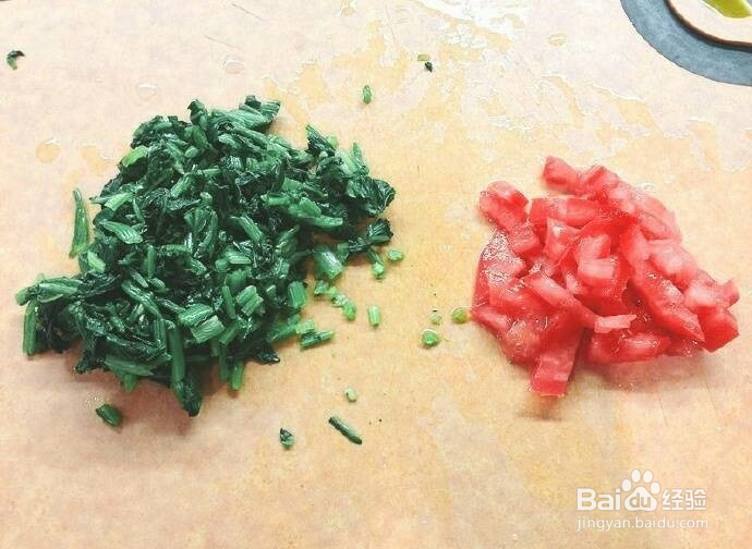 番茄菠菜烤蛋卷的做法