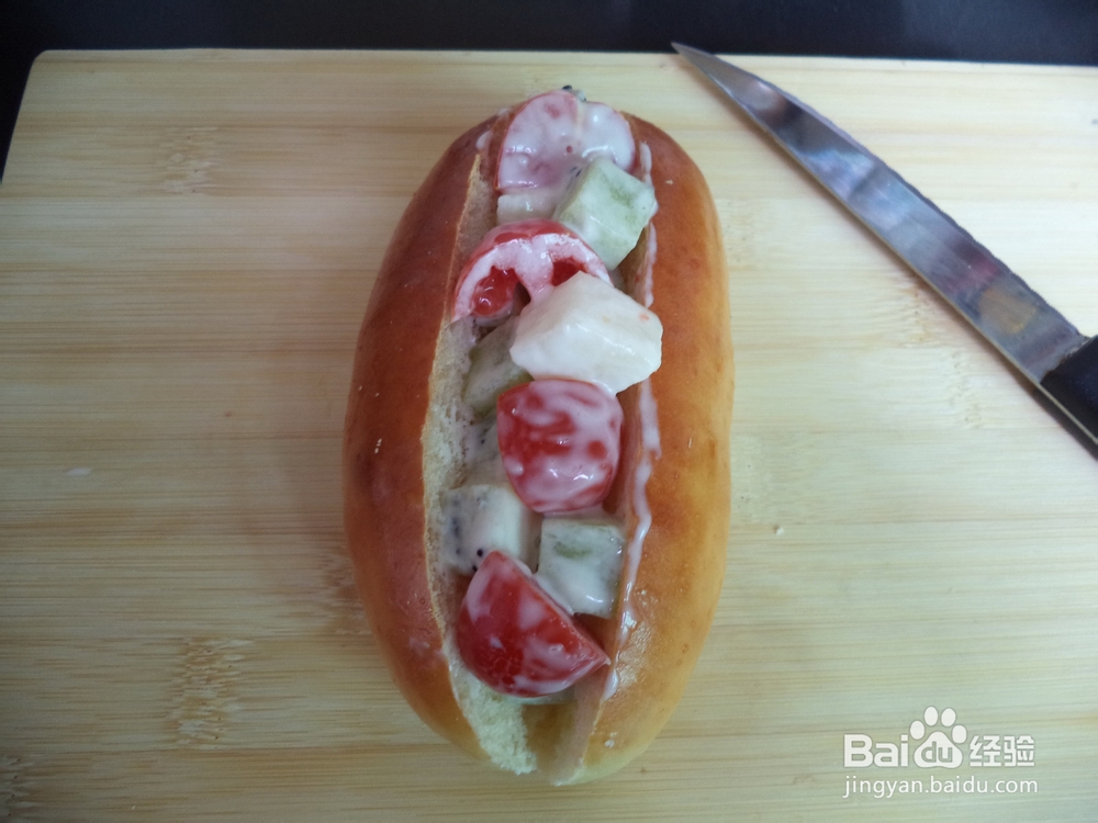 水果沙拉面包怎么做