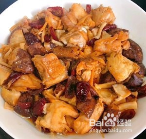 家庭版红枣花菇蒸鸡