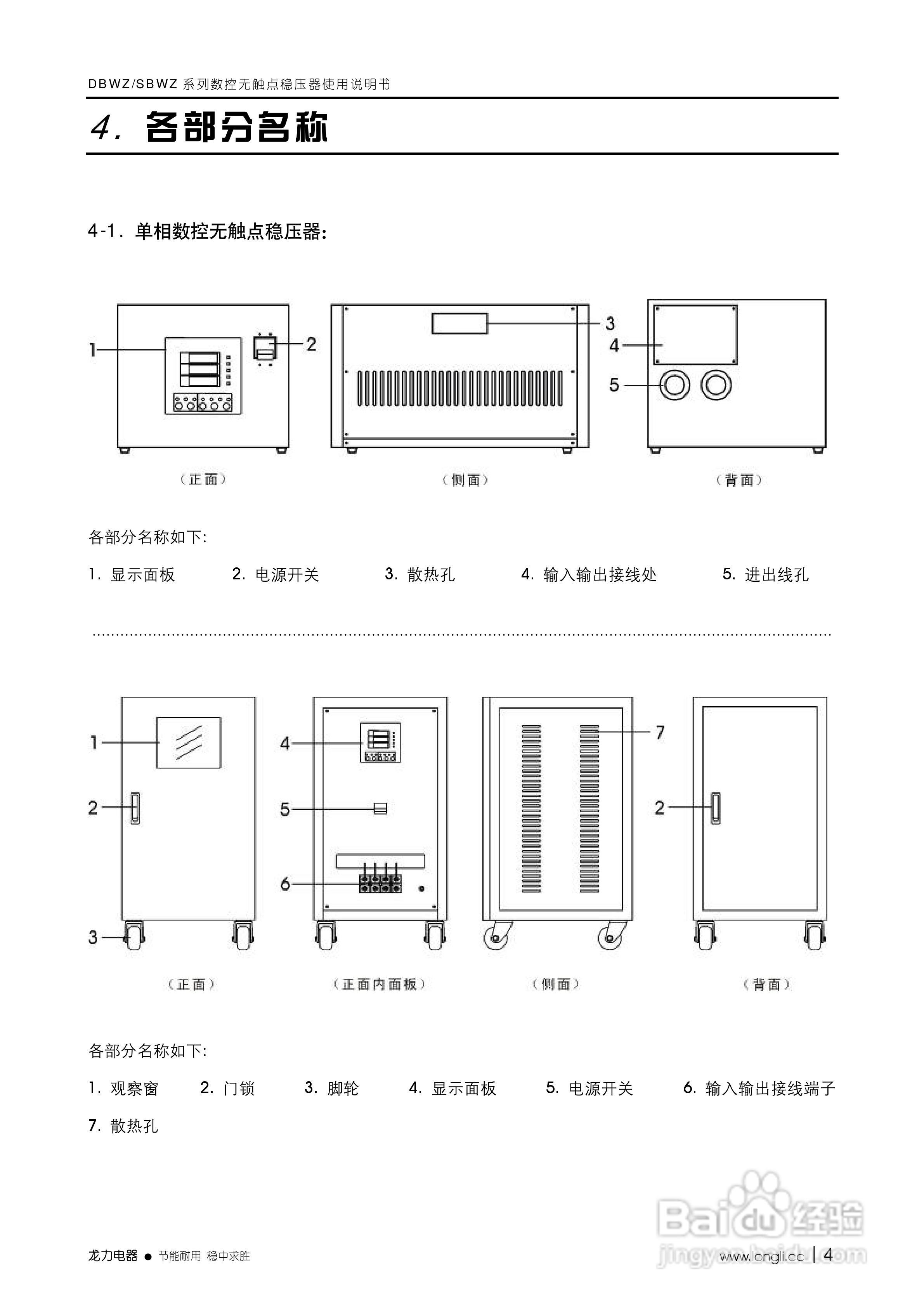 龙力电器DBWZ/SBWZ系列数控无触点稳压器使用说明书:[1]