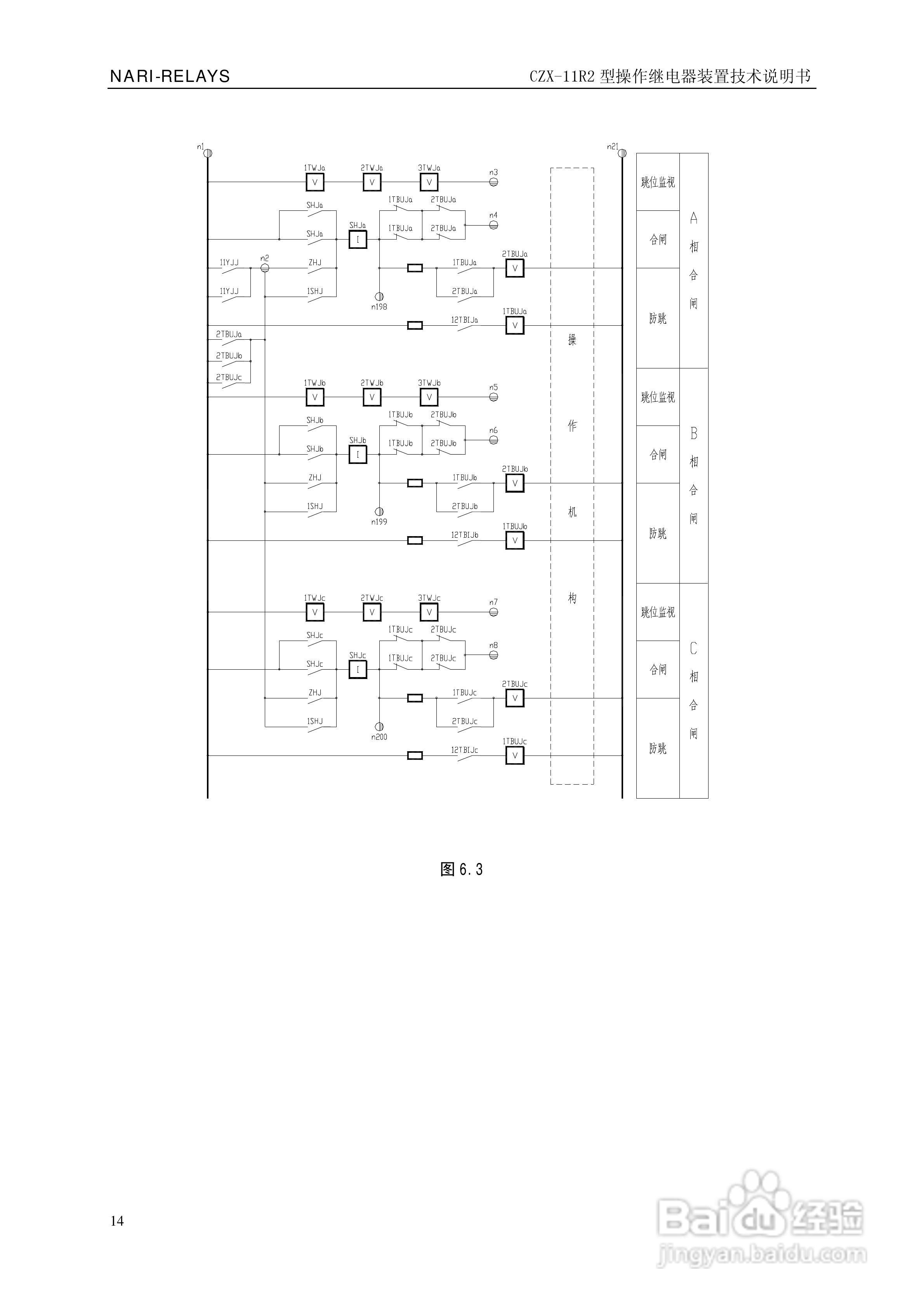 南瑞继保CZX-11R2型操作继电器装置技术说明书:[2]