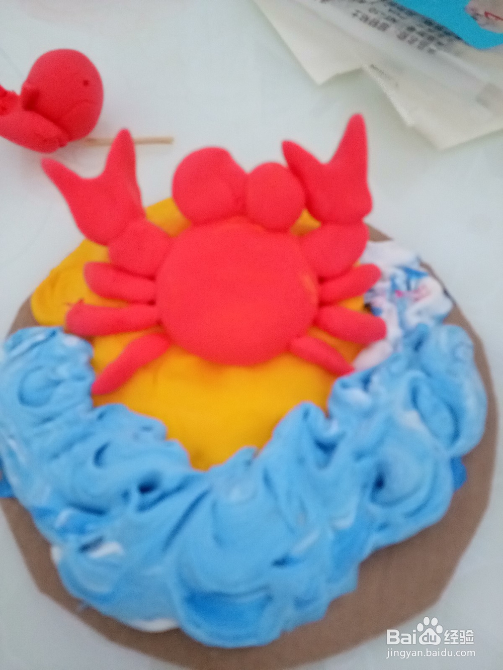 超轻黏土制作沙滩螃蟹