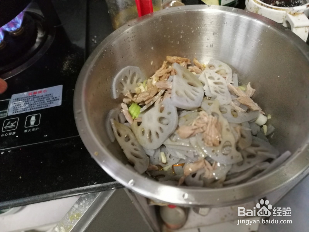 猪肉丝拌藕片