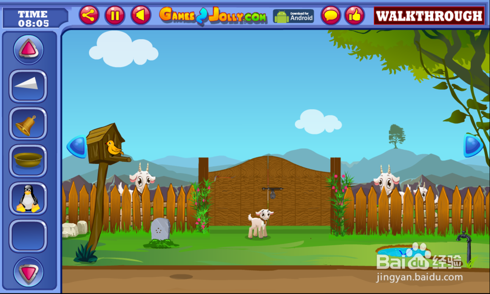 山羊宝宝逃脱小游戏攻略（1）