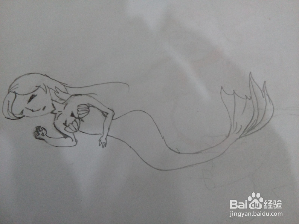 怎样简笔画美人鱼