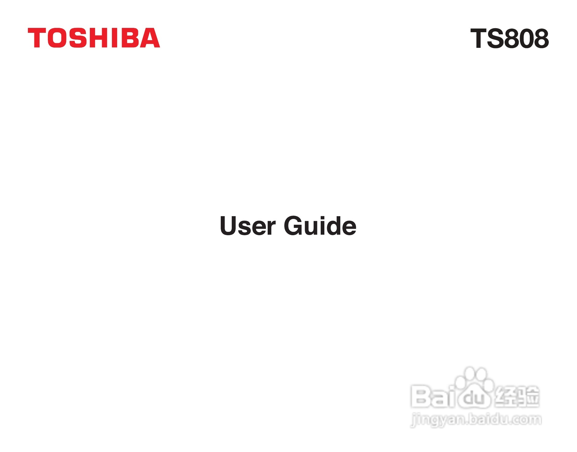 东芝TS808手机使用说明书:[1]