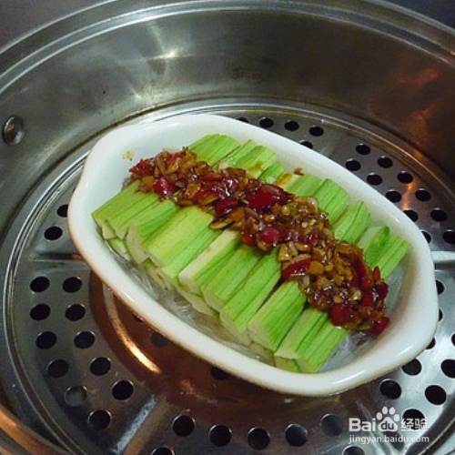 蒜蓉丝瓜粉丝的做法