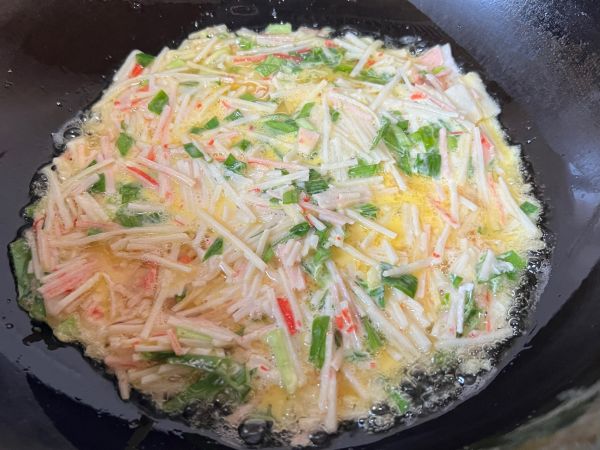 酱香蟹棒海鲜饼