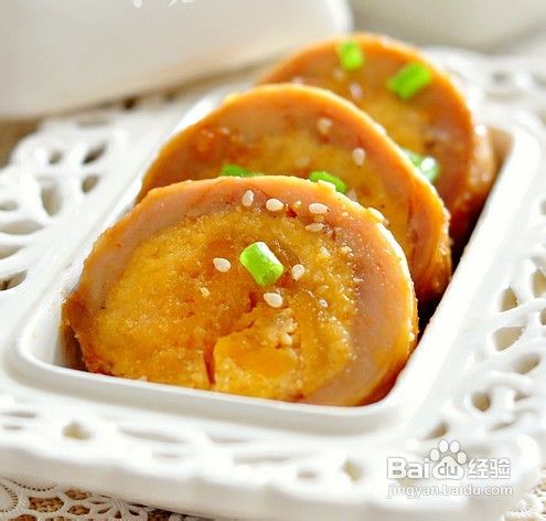 蛋黄鸡肉卷的做法