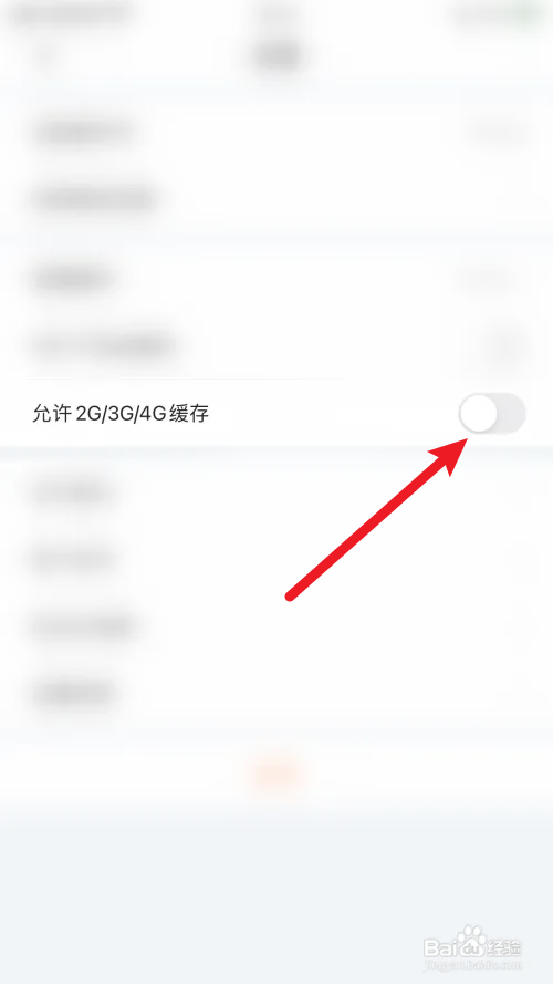 英语四级君怎么关闭允许2G/3G/4G缓存