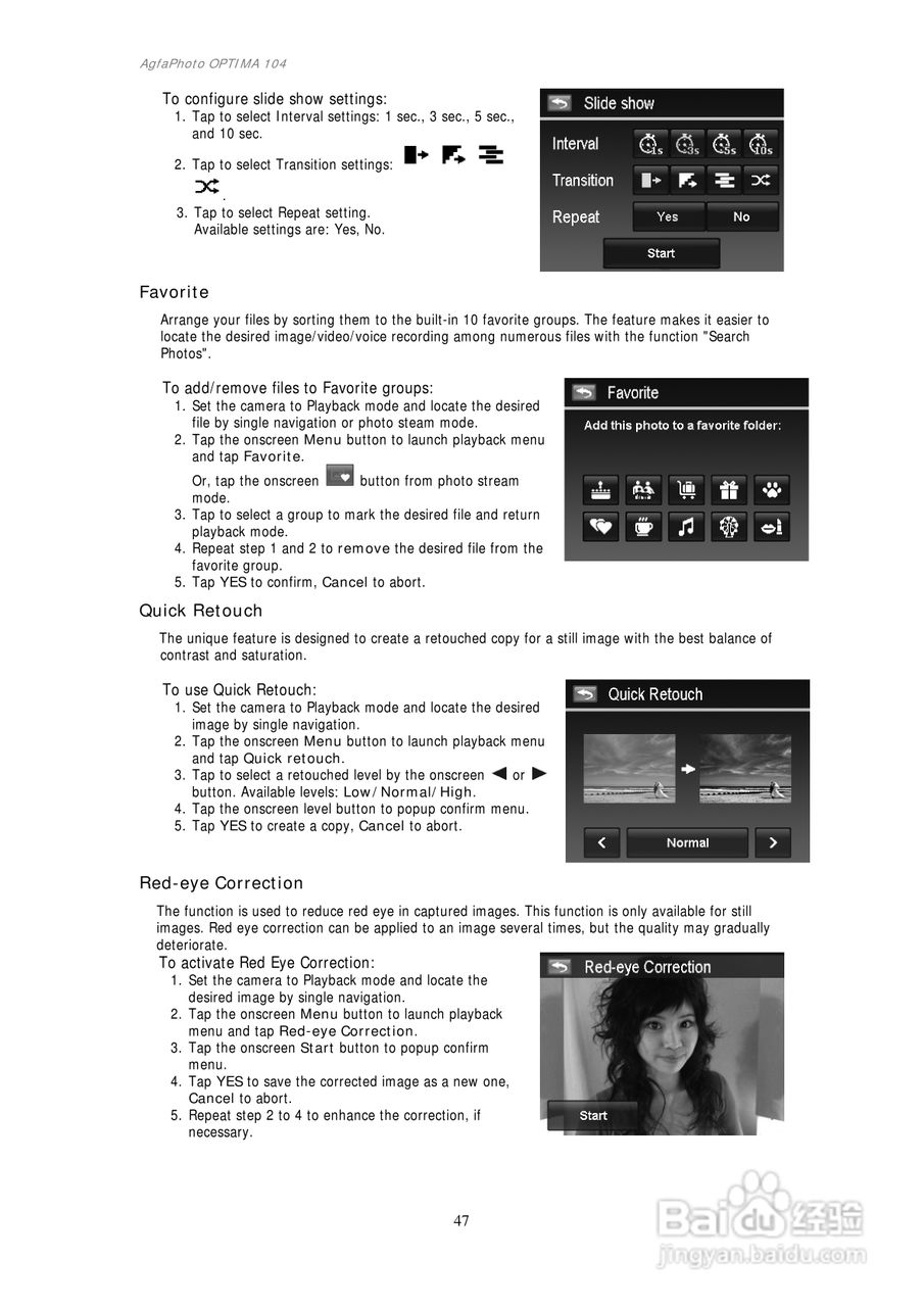 爱克发AgfaPhoto OPTIMA 104数码相机使用说明书:[5]