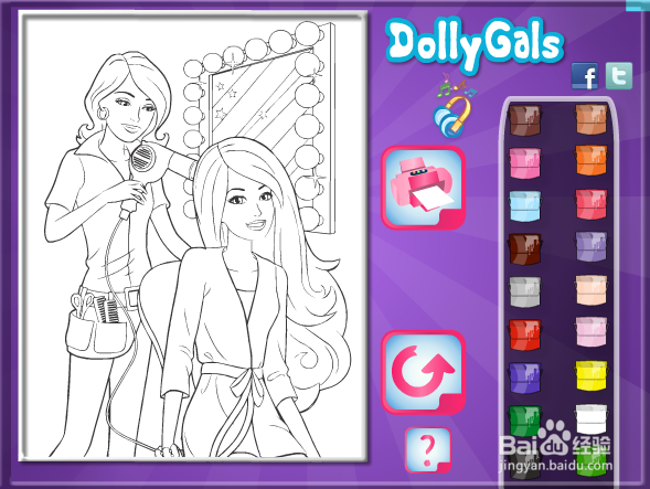 芭比打扮填颜色怎么玩?