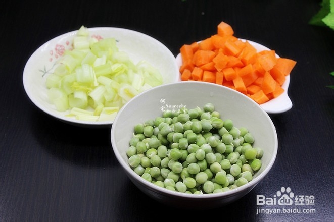 教你做五彩炒蔬菜粒