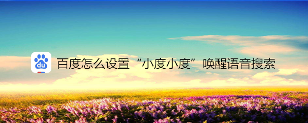 百度怎么设置“小度小度”唤醒语音搜索