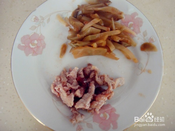 榨菜肉丝菜汤面