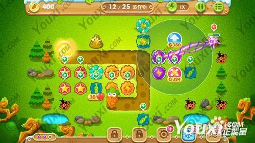 保卫萝卜2第17关攻略 森林17宝石金萝卜教程