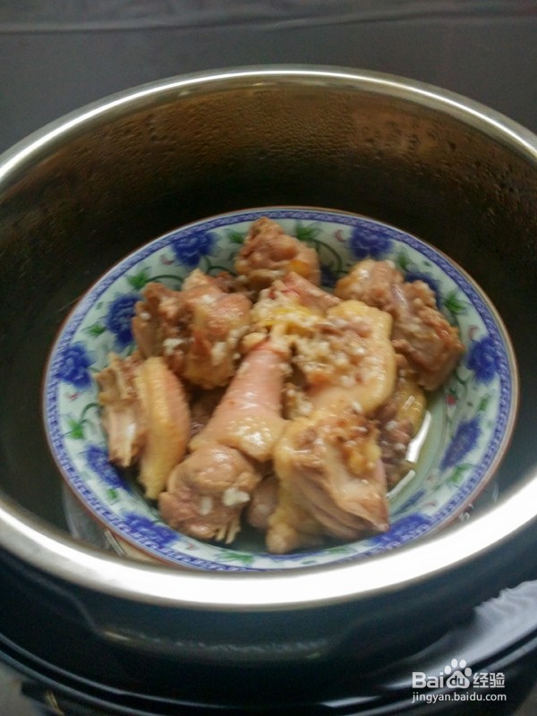 甜酒糟蒸老鸭的步骤
