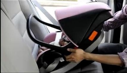 提篮式安全座椅怎么安装