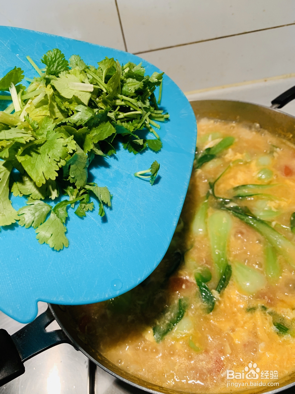 青菜西红柿疙瘩汤的家常做法