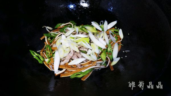 青椒豆干炒肉丝
