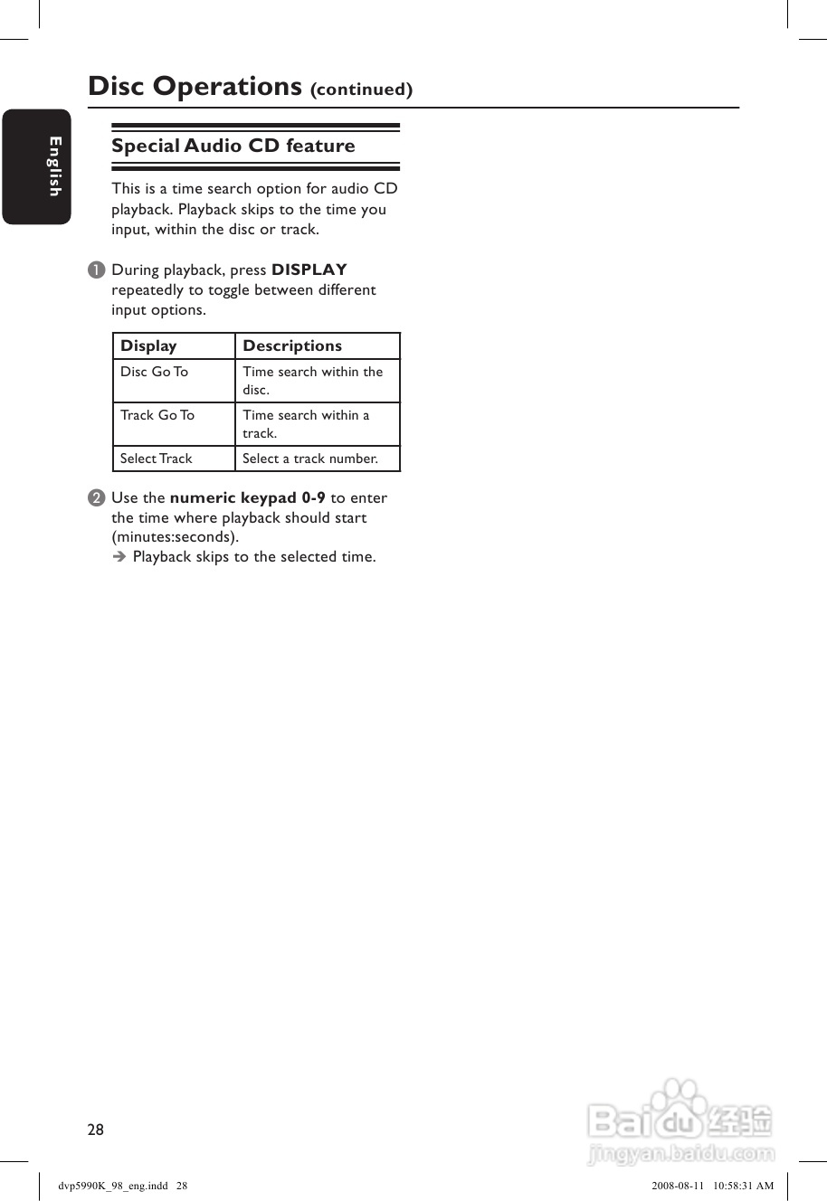 飞利浦DVP5990K/98 DVD播放机使用说明书:[2]