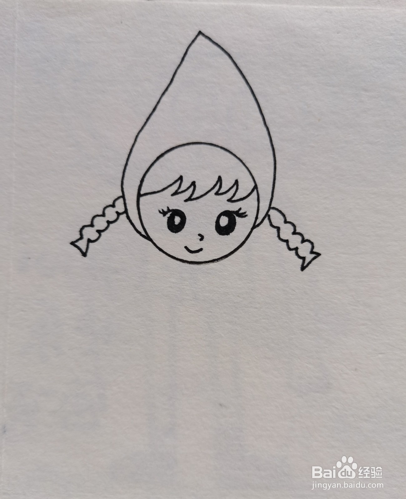 怎样画简笔画——小红帽