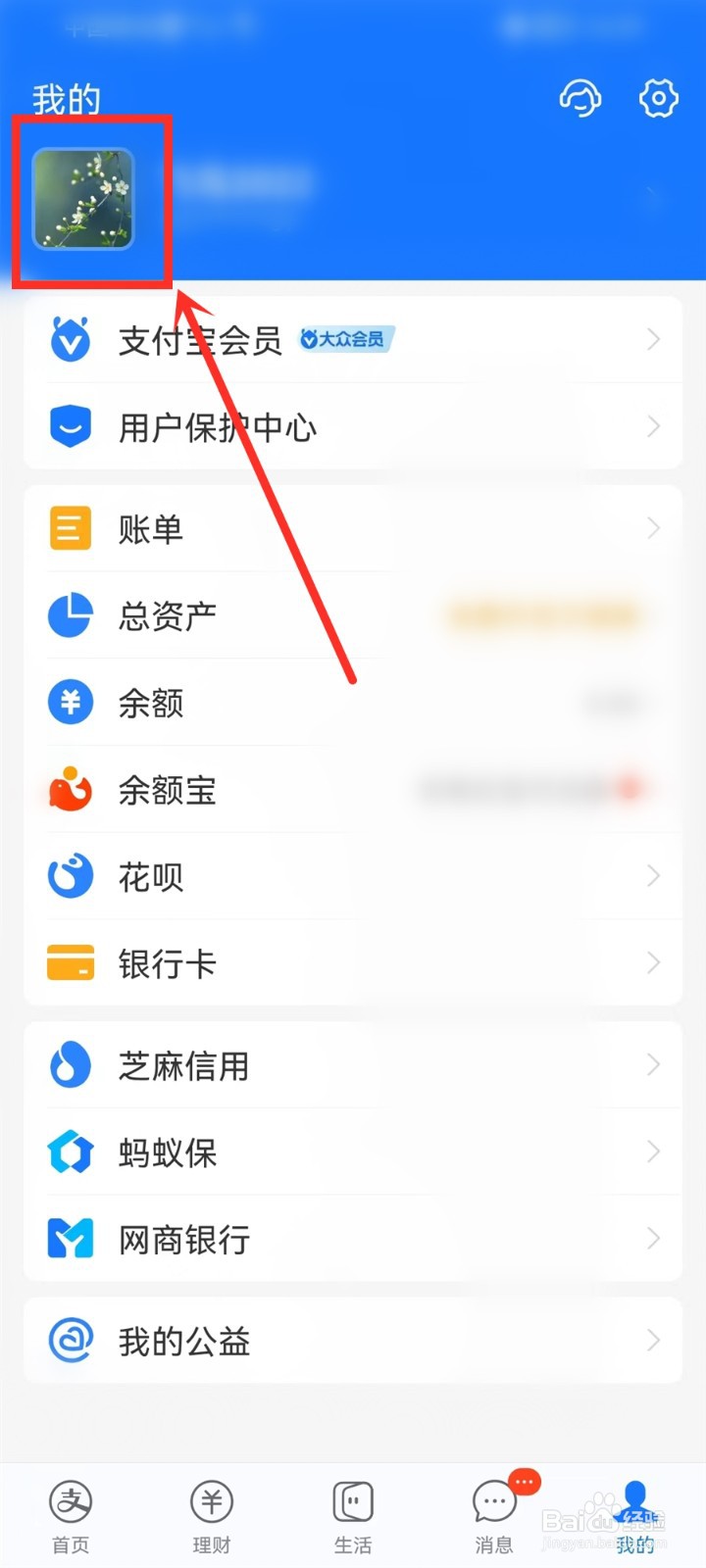 支付宝数字形象怎么换装