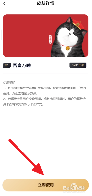 百度网盘会员卡换肤方法