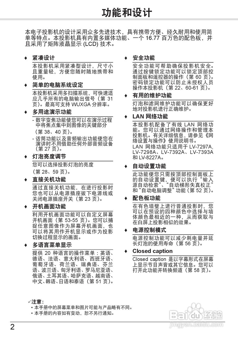 佳能 LV-8227A投影机说明书:[1]